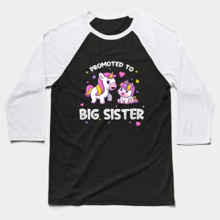 Promoted to big sister (on dark colors) Baseball T-Shirt